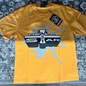 Hellstar Path To Paradise Orange Graphic T-Shirt New Size Lg